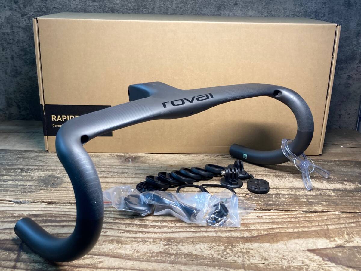 JM373 ロヴァール ROVAL RAPIDE RD COCKPIT 一体型 カーボン ドロップハンドル Φ31.8 380/75MM