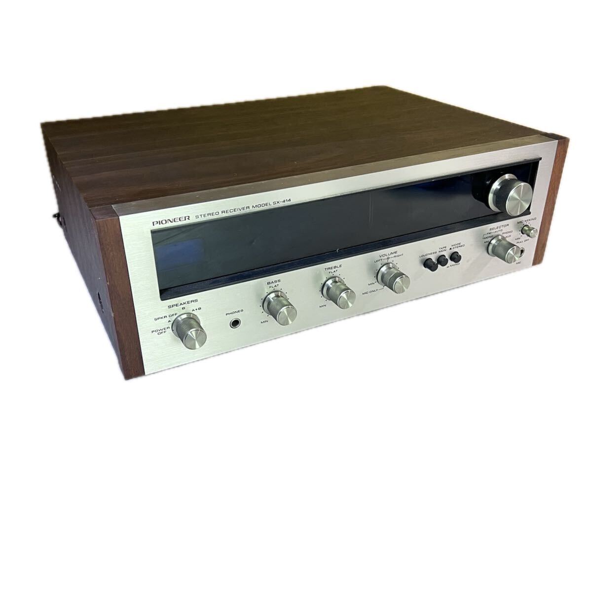 ジャンク PIONEER パイオニア STEREO RECEIVER FM/AM ステレオレシーバー SX-414 アンプ オーディオ機器 t8-25