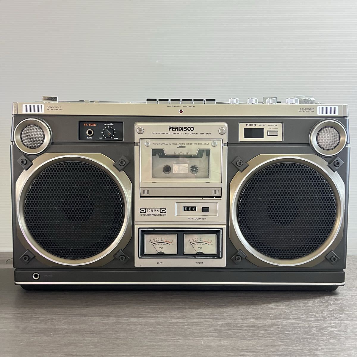 動作未確認 HITACHI 日立 PERDISCO TRK-8180 パディスコ ラジカセ 昭和レトロ オーディオ機器 y10-51