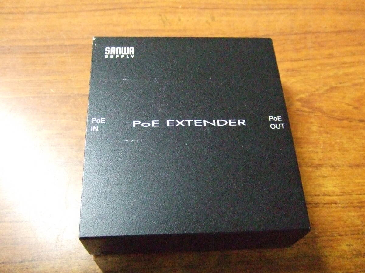Q981　sanwa supply サンワサプライ PoEエクステンダー LAN-EXPOE2 中古　本体　未確認　現状　ジャンク