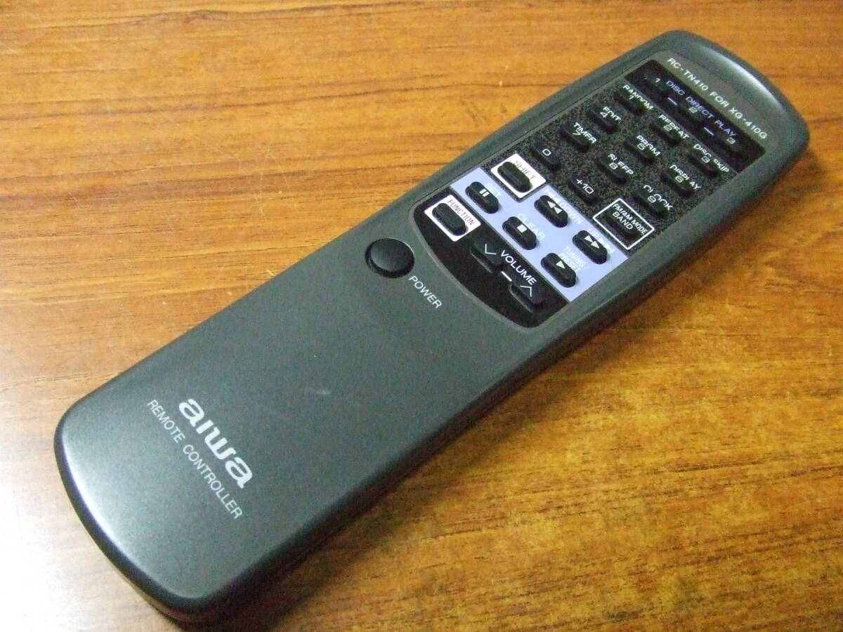 R127　AIWA アイワ オーディオリモコン RC-TN410 FOR XG-410G 中古