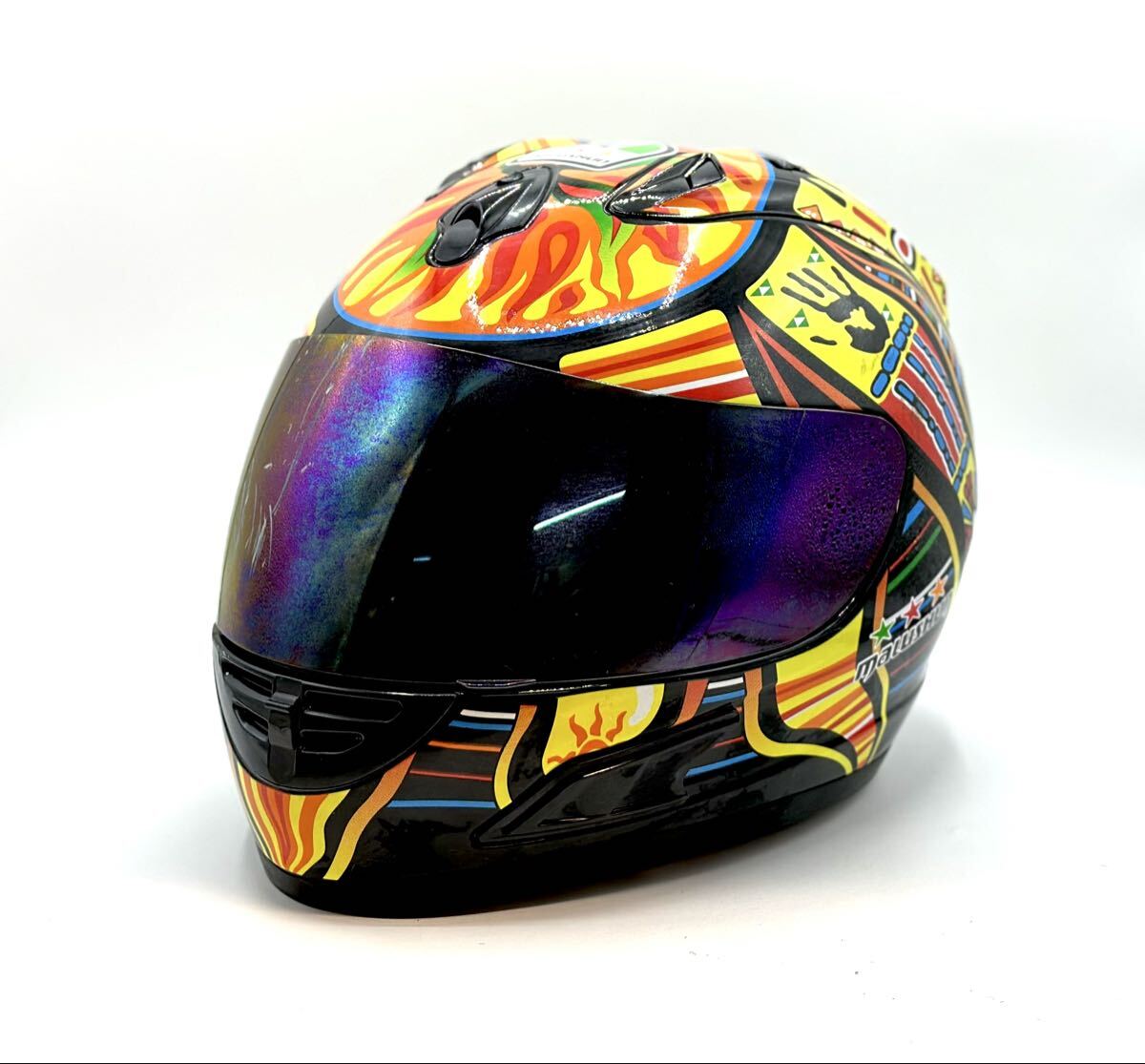 malushun マルシュン フルフェイスヘルメット Lサイズ バレンティーノ ロッシ スモークミラー■兵庫県姫路市から q1 25-4096