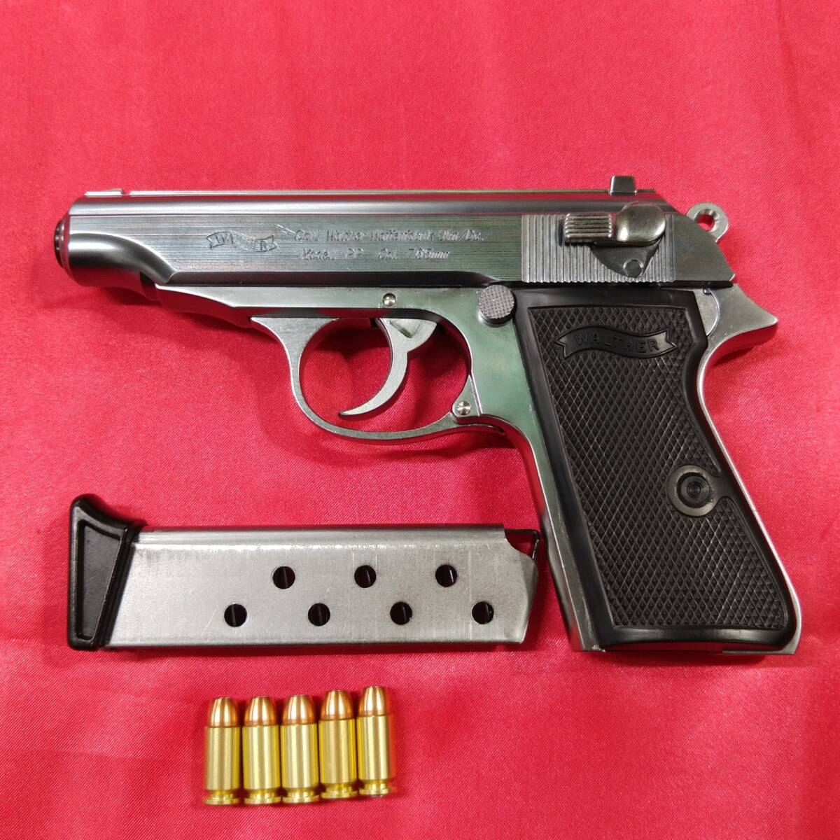 【中古美品】マルシン ワルサー PP 組み立てキット ABS モデルガン 組み立て済