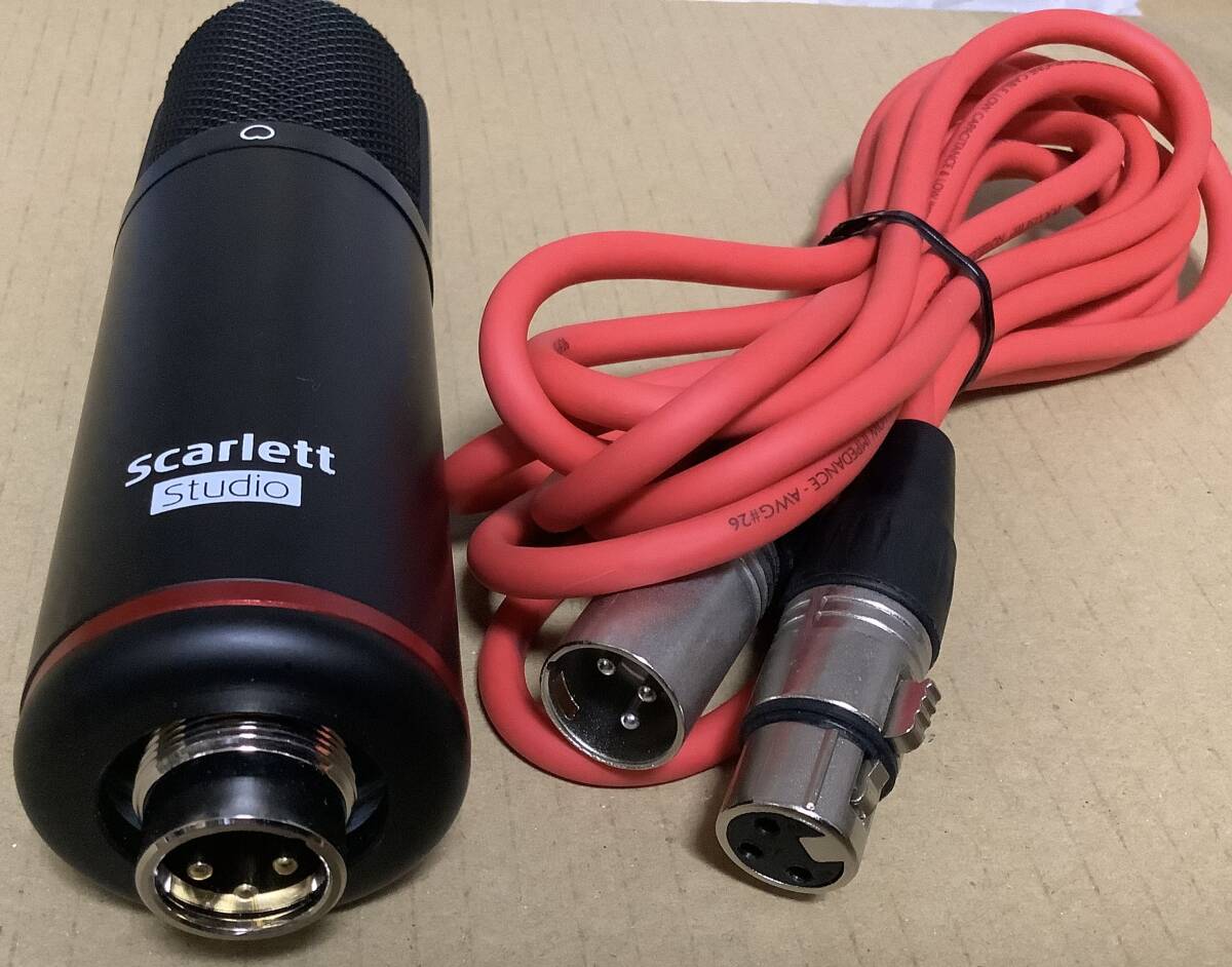 SCARLETT【 Studio 】【マイク本体プラスマイク用コード】動作、美品　訳あり品