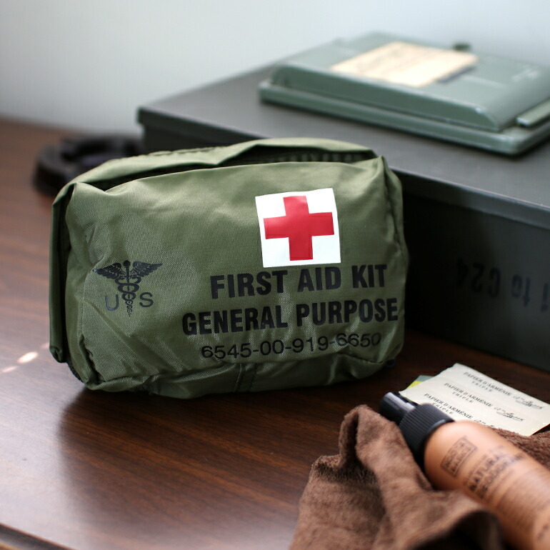 米軍 放出品 ミリタリー ポーチ デッドストック 救急セット FIRST AID KIT GENERAL PURPOSE