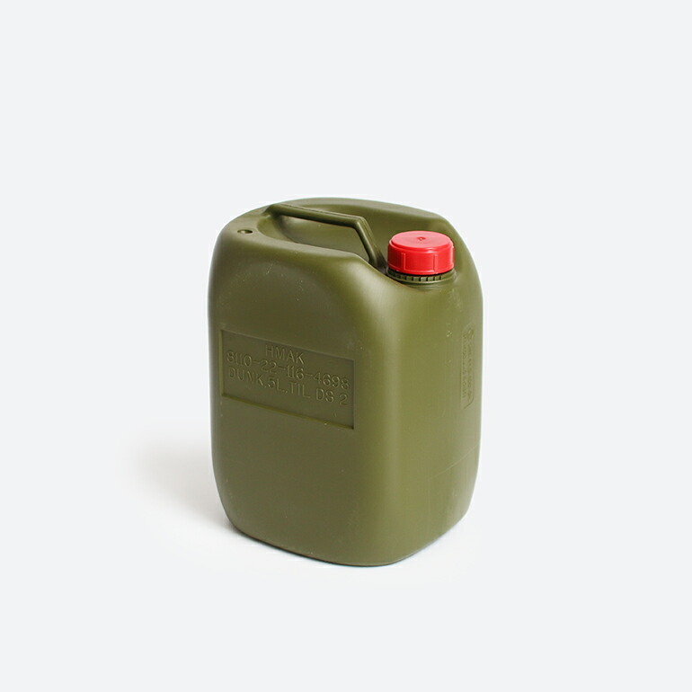 軍放出品 ウォーターボトル ウォータータンク 5L デンマーク軍 ミリタリー オリーブドラブ USED