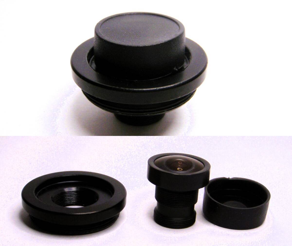 [JN310629Eq]●Cマウント用魚眼レンズ、画角150°魚眼レンズ-M12＋M12-C・CSマウント、の２製品、接写も可能、未使用USED扱い【匿名配送】