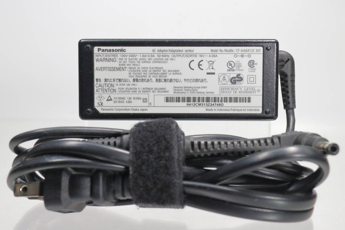 Panasonic 純正ACアダプタ CF-AA6412C M3 / Let’s note CF-SZ・SX・NX・LXシリーズ用 / 16V 4.06A / 中古品 電源コード付
