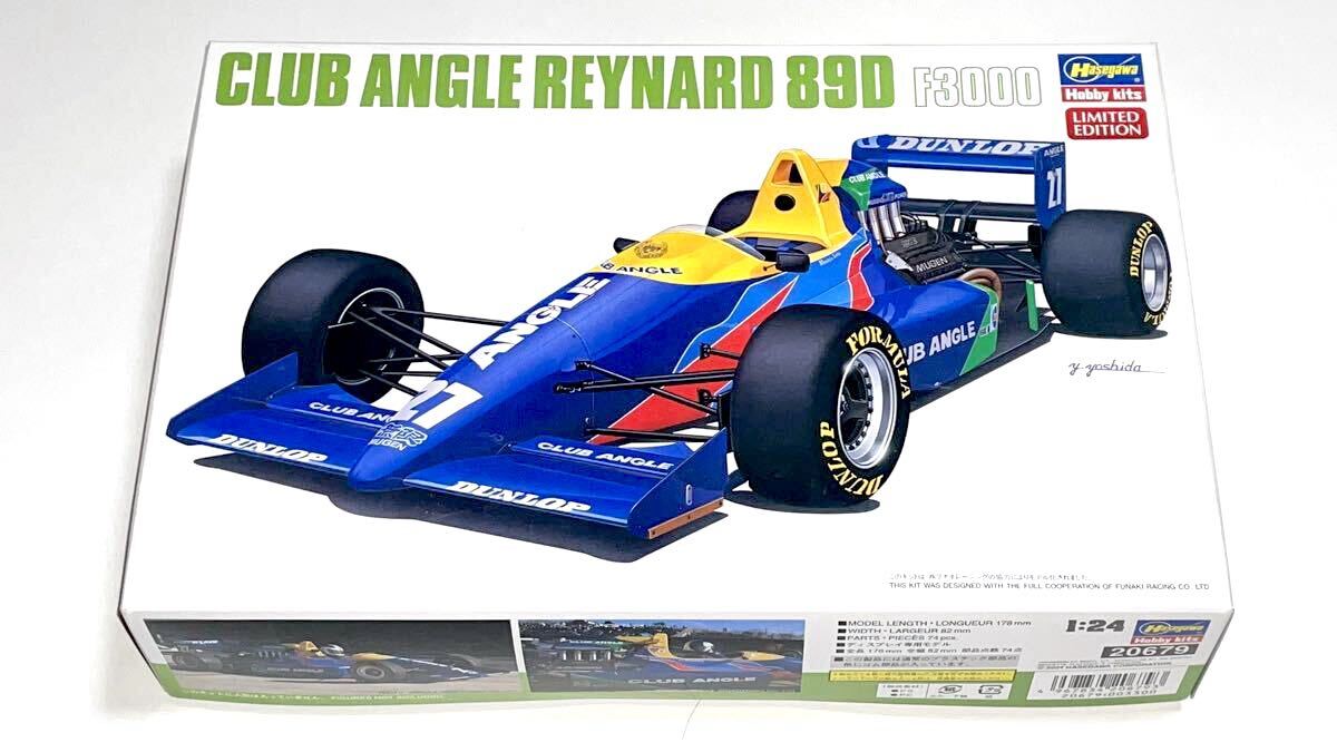 ハセガワ 20679 限定品 1/24 フォーミュラ3000 クラブ アングル レイナード 89D F3000