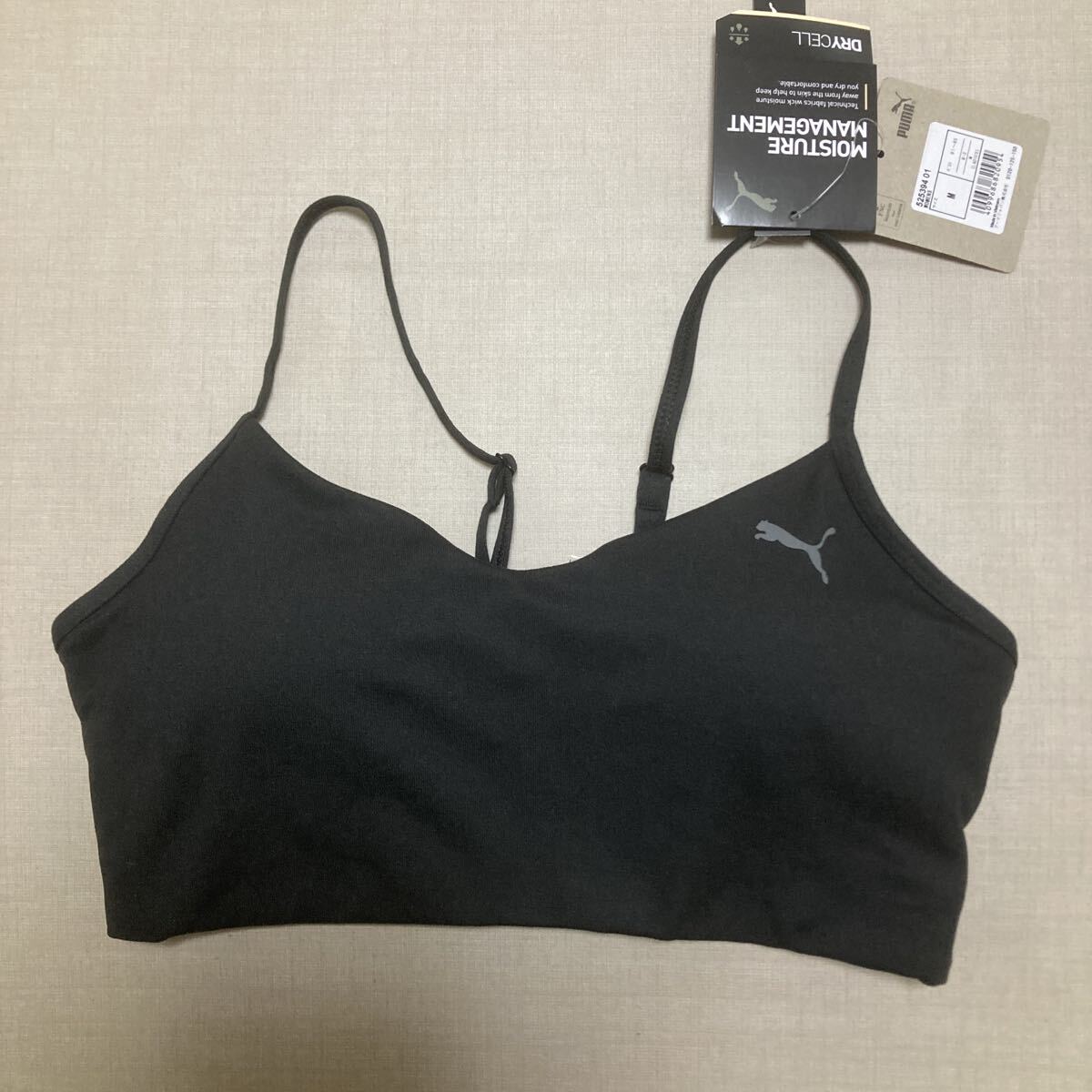 新品・未使用 PUMA スポーツブラ ◆ M ◆ 525394 01 ブラック プーマ