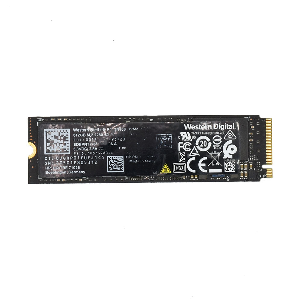 M.2 2280 SSD Western Digital PC SN730 512GB 中古