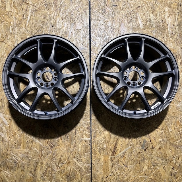 2本 WORK EMOTION CR改 17インチ 7J+47 5H PCD100 ハブ径60 カラーMHG ワーク エモーション JDM ドリケツ プリウス ワーク エモーション