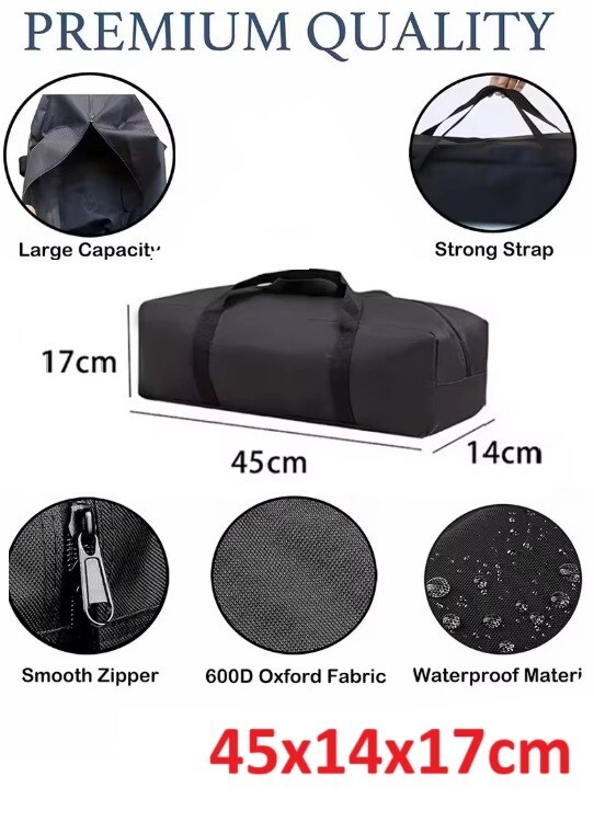 多目的 収納バッグ 45x14x17cm 望遠鏡キャリングケース ★ショルダーバッグ★防水★旅行 ハイキング キャンプ★ a473- 12