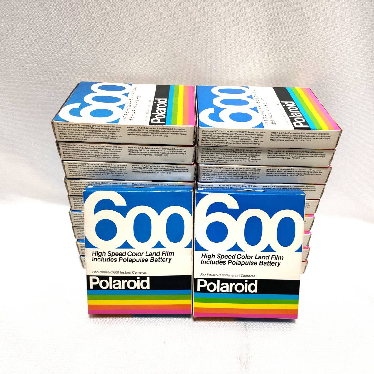 U699 未使用未開封 20個まとめ Polaroid 600 ポラロイドカメラ フイルム 10photos 8×8cm ハイスピード カラーランド フィルム