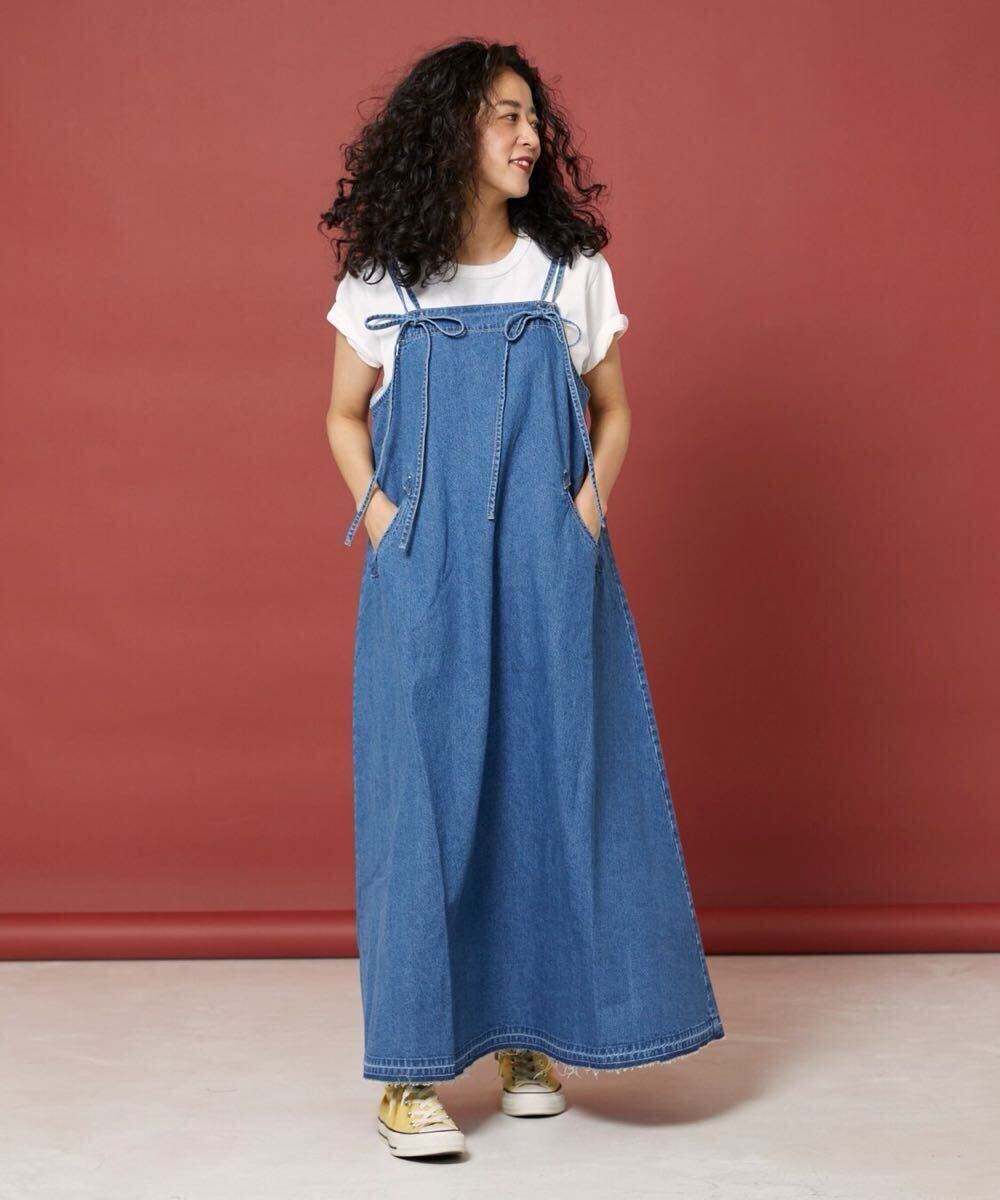 新品◆FREAK‘S STORE「Freada/フリーダ」　デニム リボン キャミワンピース