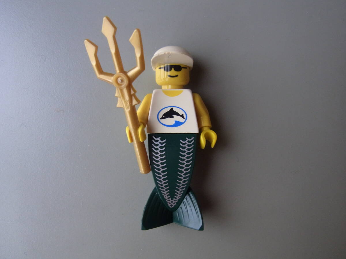 【中古】レゴ[LEGO]ミニフィグ 街シリーズ ダイバー+人魚 金色ヤリ付き サングラス #6559他 オールドレゴ ヴィンテージ