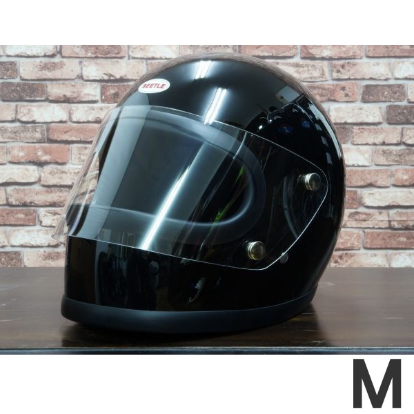 OCEAN BEETLE「STR」ブラック　サイズ：M　（装飾用 オーシャンビートル ビンテージ フルフェイス