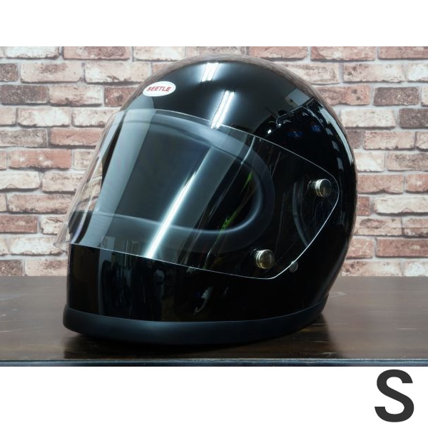 OCEAN BEETLE「STR」ブラック　サイズ：S　（装飾用 オーシャンビートル ビンテージ フルフェイス