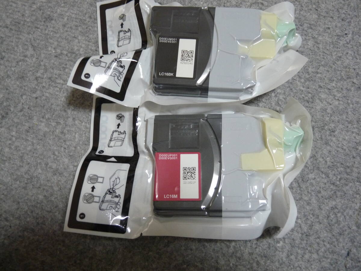★☆ブラザー 純正 LC16BK×１個 LC16M×１個　計2個 未開封品 送料無料☆★