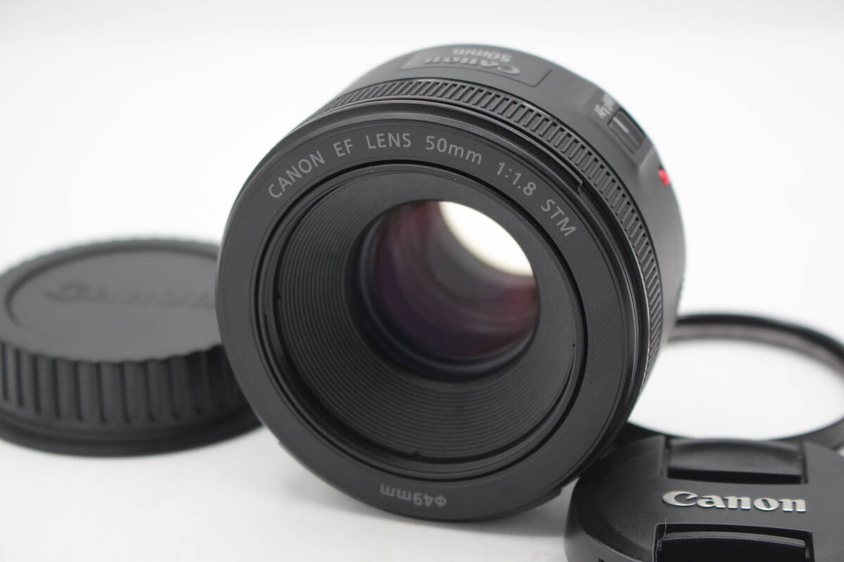 極上品◆Canon キャノン EF 50mm F1.8 STM◆6551-0109