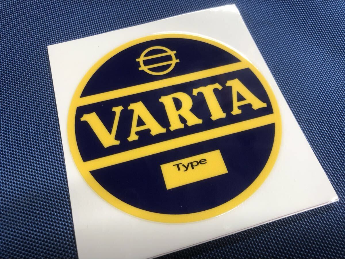 VARTA バルタ ステッカー GERMAN バッテリー 空冷 VW ビートル タイプ2 バス カルマンギア 縦目 ベンツ BMW 2002 ビンテージ 旧車 ドイツ車