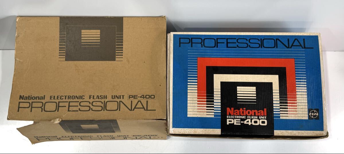 251007B☆ National ELECTRONIC FLASH UNIT PE-400 PROFESSIONAL デッドストック 取説、元箱付 ♪配送方法＝おてがる配送宅急便(EAZY)♪