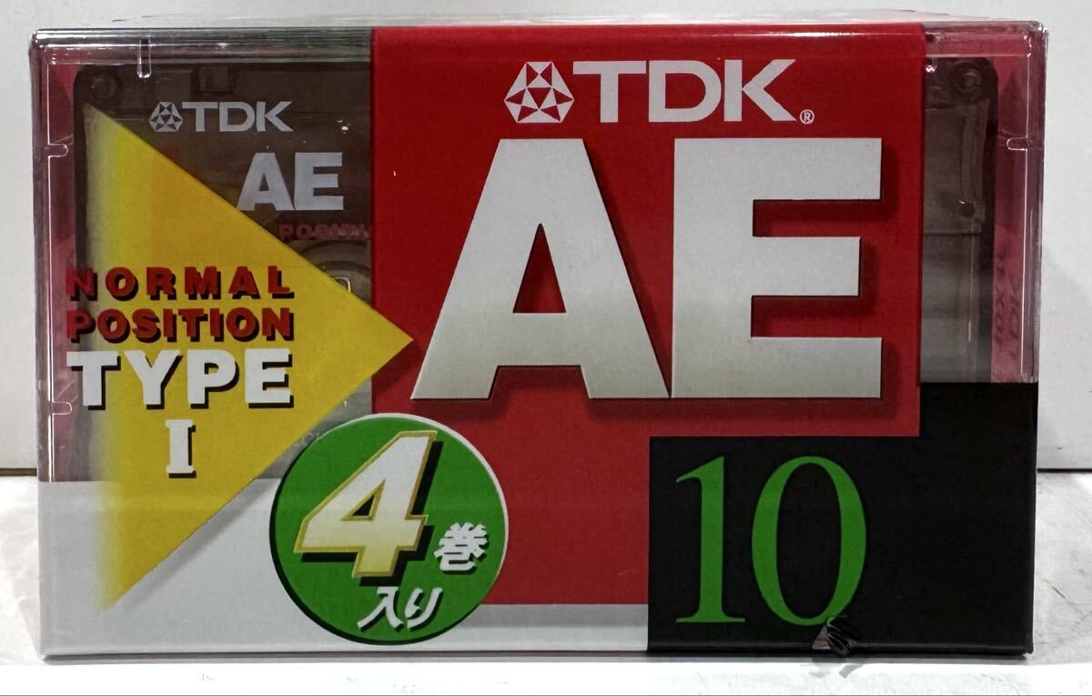 251001B☆ TDK AE NORMAL POSITION TYPE 1 10分 4巻入り ノーマルポジション カセットテープ ♪配送方法＝おてがる配送宅急便(EAZY)♪
