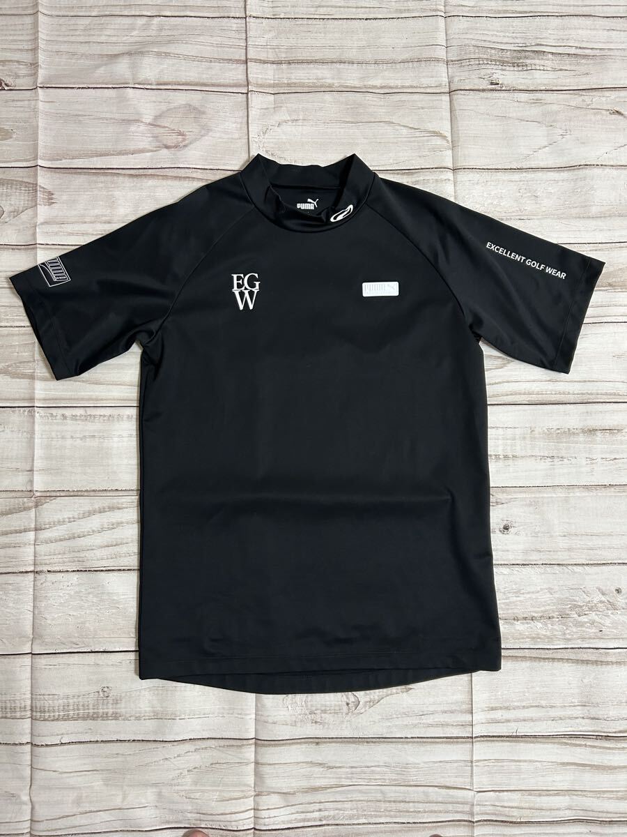 プーマ ゴルフ EGW 半袖 モックネック シャツ　PUMA ゴルフウェア　GOLF 半袖シャツ ストレッチ素材