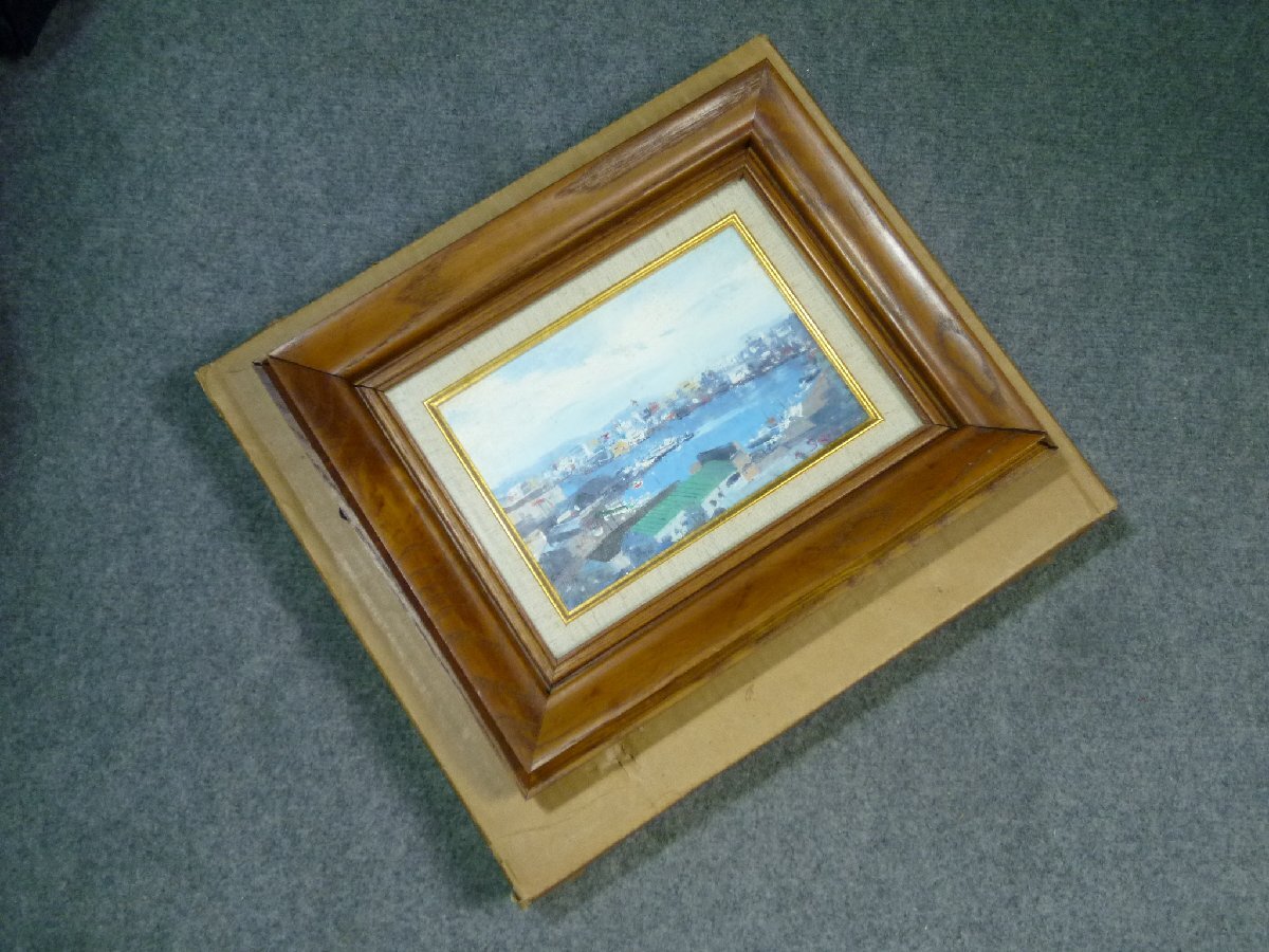 ▲ 西条巧 「博多湾」 風景画 絵画 ▲