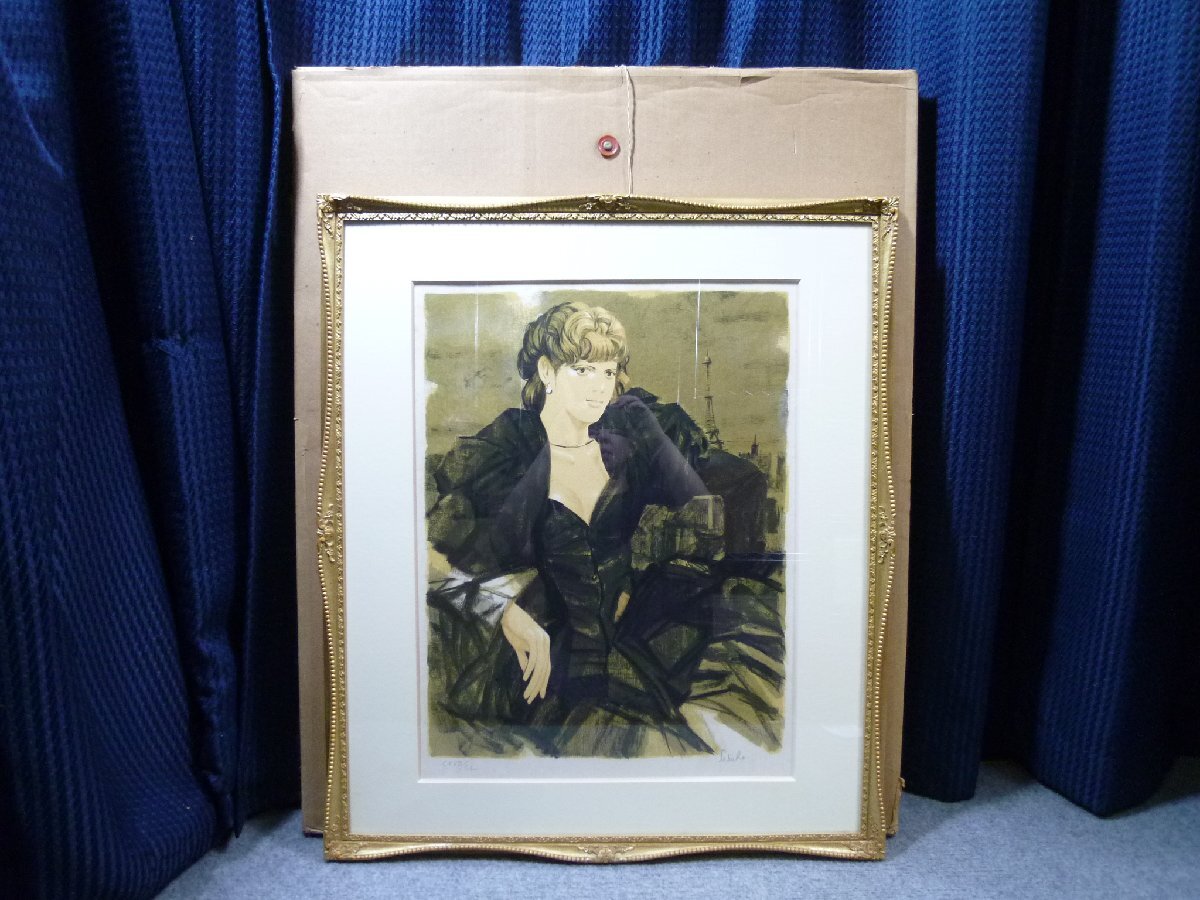 ◎ 斎藤三郎 「貴婦人」 リトグラフ 版画 ◎
