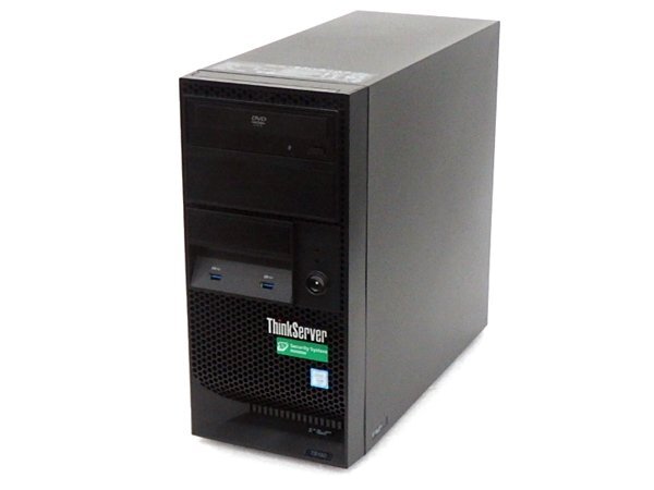 ■〇 Lenovo ThinkServer TS150 Xeon E3-1225 V6 3.30GHz メモリ 8GB/HDD 2TB×2/ BIOS起動確認