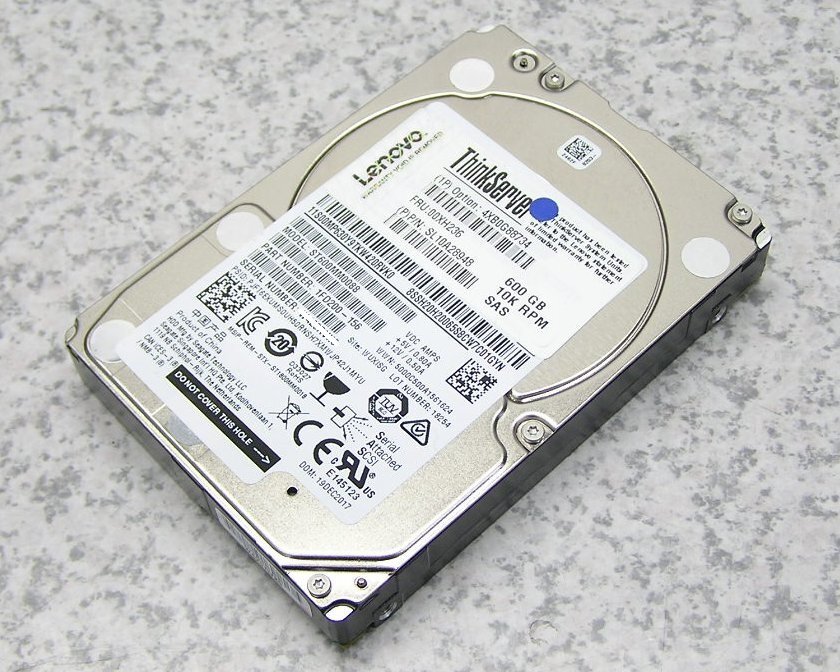 ■Lenovo ThinkServer/Seagate 600GB/10K RPM/SAS ST600MM0088 2.5インチ HDD/ハードディスク 送料一律430円 【中古】