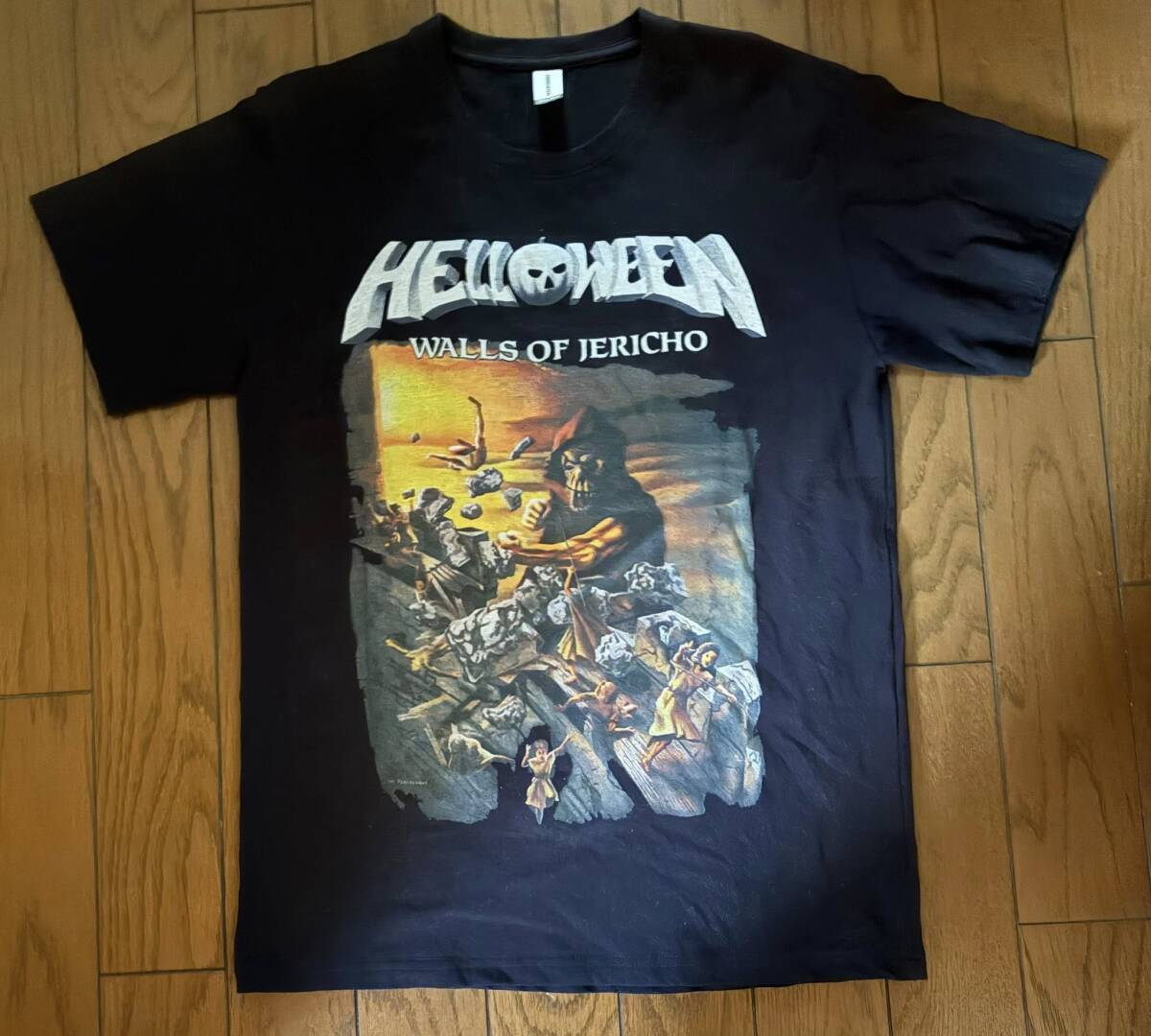 新品未使用　HELLOWEEN / WALLS OF JERICHO　Tシャツ（メンズMサイズ）