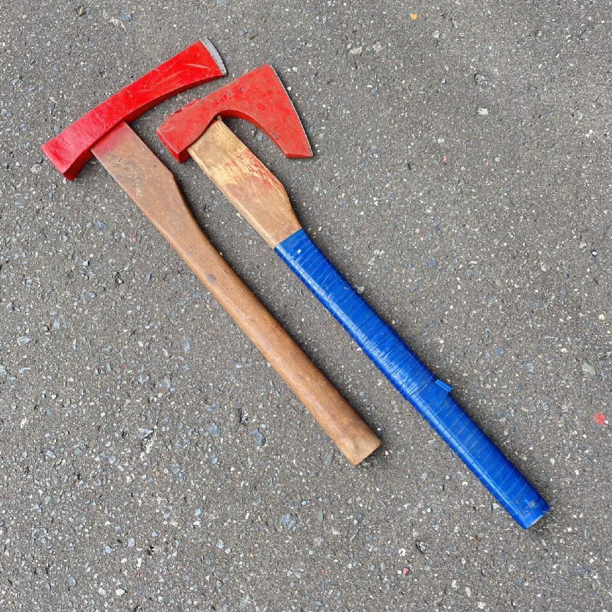 斧 マサカリ 薪割り 在銘あり 刻印 荒波 日本海 割斧 大工道具 古道具 ※引取歓迎【道楽札幌】