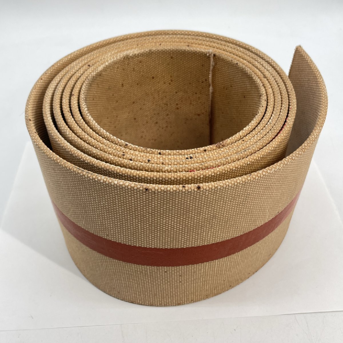 コンベア 平ベルト 帆布 天然ゴム 農業機械 120W×5P×2.9M 厚さ5mm 倉庫保管品 【道楽札幌】