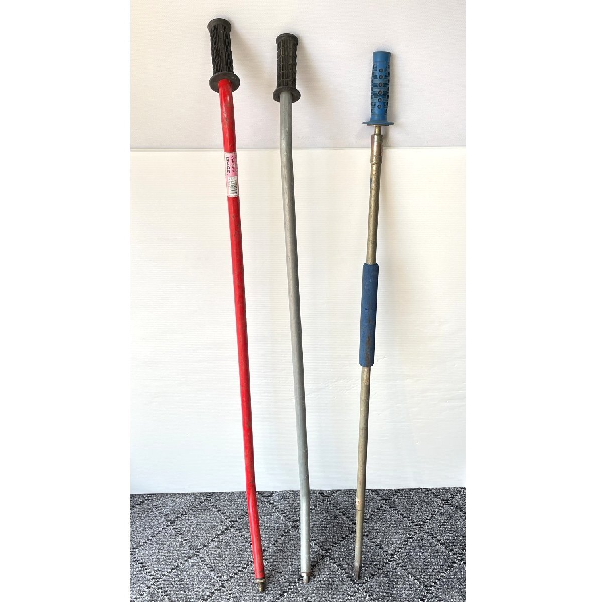 【引取限定/送料別途/北海道札幌市】氷割 雪対策まとめ3本セット らくわりアイスピック スライドハンマー式ハンドボー【道楽札幌】