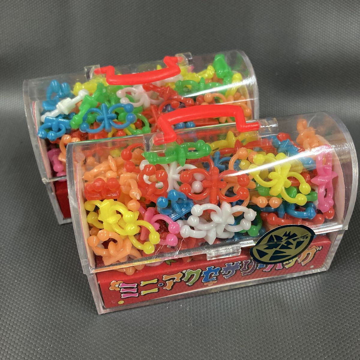 昭和レトロ ミニ アクセサリーバッグ 2個 当時物 レトロポップ ファンシー 駄菓子屋