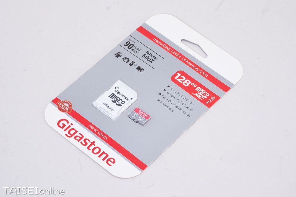 ギガストーン マイクロSDカード 128GB Gigastone Micro SD Card 128GB SDアダプター付 No.1 未使用品　24071013