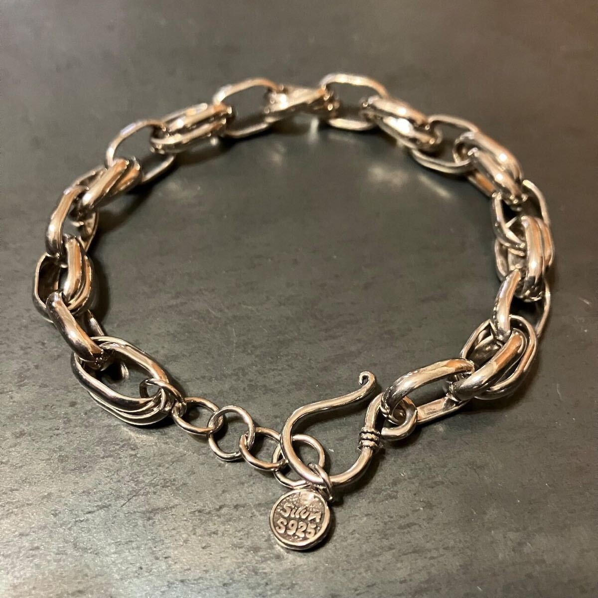 SILVER925 DOUBLE OVAL CHAIN BRACELET/シルバー/ブレスレット/バングル