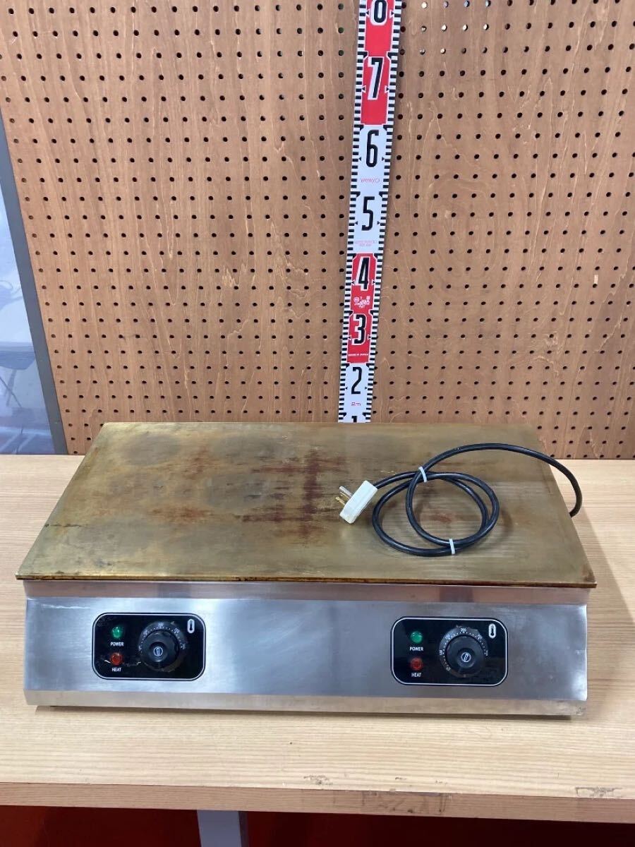 J&C 電気グリドル デュアル JANDC-01 単相200V 2023年 ジェイアンドシー パンケーキ焼き機　 業務用 厨房機器