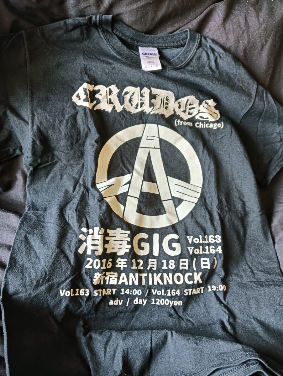 GAUZE LOS CRUDOS コラボTシャツSサイズ　消毒GIG