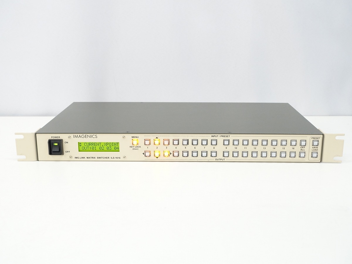 IMAGENICS ILS-1616 IMG.LINK SWITCHER HD/D1-SDI マトリックススイッチャー 動作品 *427396