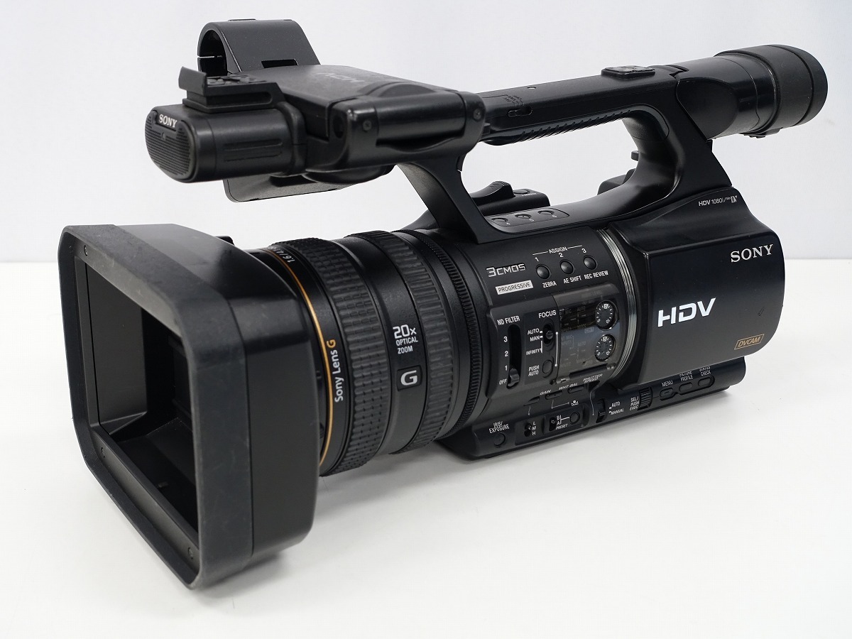 【DRUM 僅か3ｘ10Ｈ】 SONY HVR-Z5J HDVカムコーダー Gレンズ 動作良好 *435271