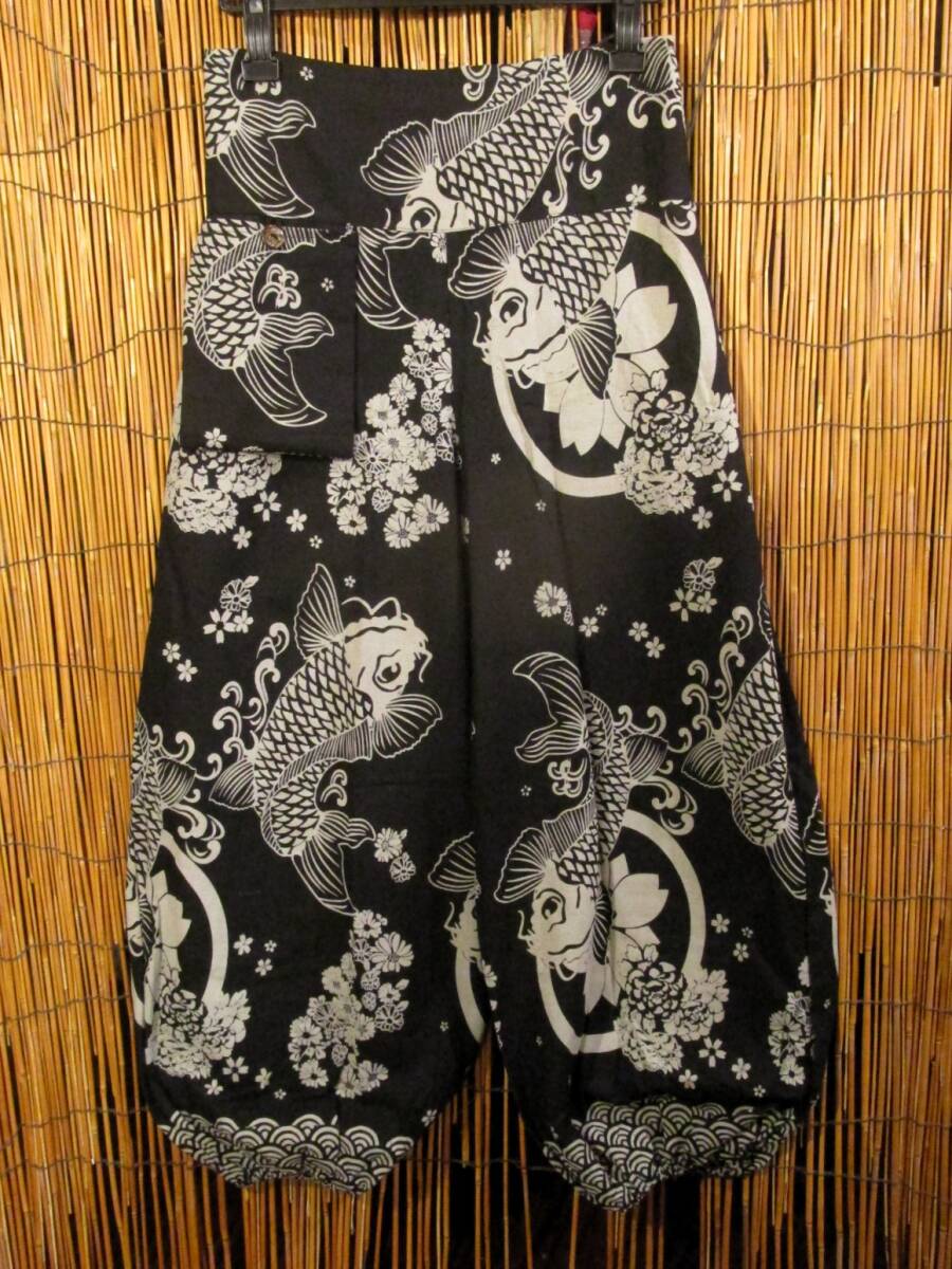 【ＳＡＬＥ】⑥新品＊男女兼用＊コットン素材＊和風プリント＊ポケット付き＊ふんわり＊アラジンパンツ