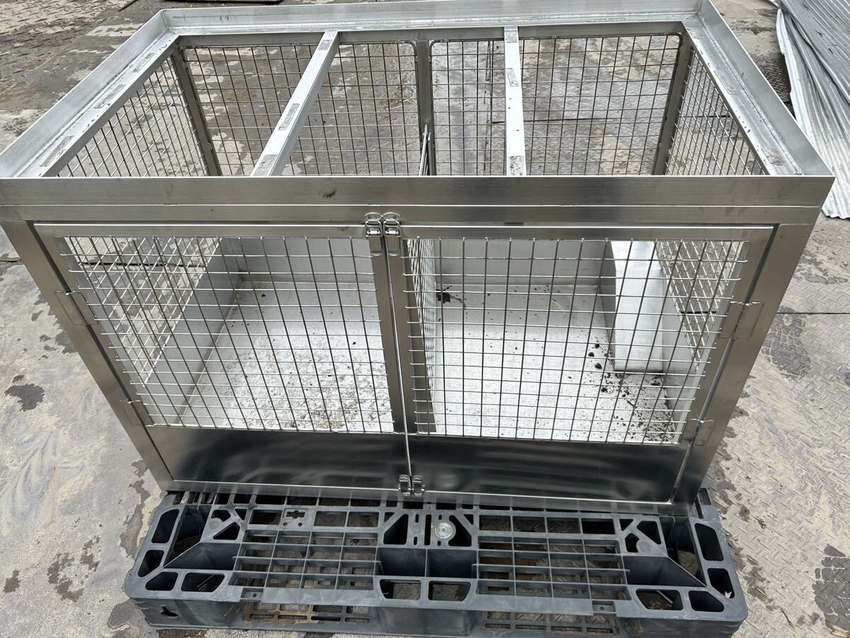 犬小屋 犬 ケージ ゲージ 小型犬 対応 ステンレス製 室内 ペットケージ 105×65×73cm