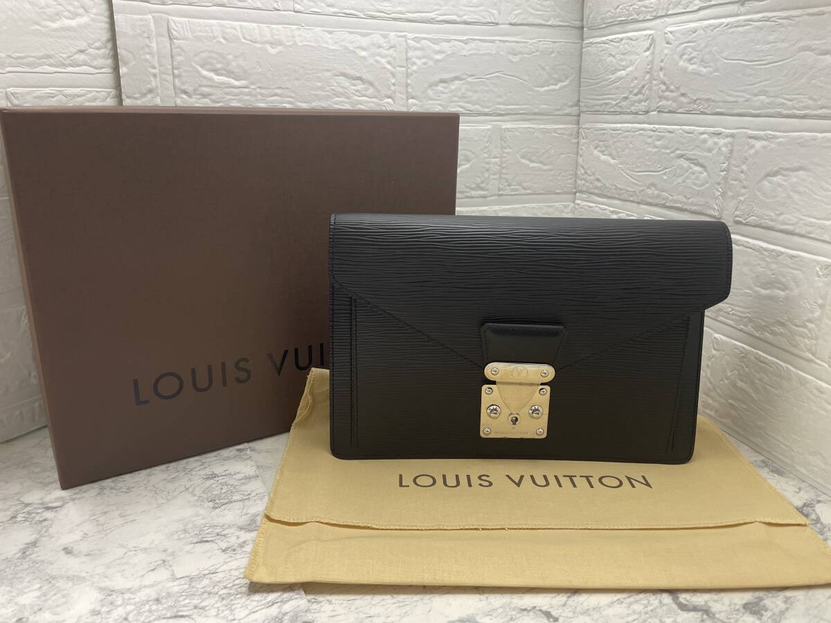 極美品 ほぼ未使用 LOUIS VUITTON ルイヴィトン M52762 エピ ポシェット セリエ ドラゴンヌ クラッチバッグ セカンドバッグ メンズ 