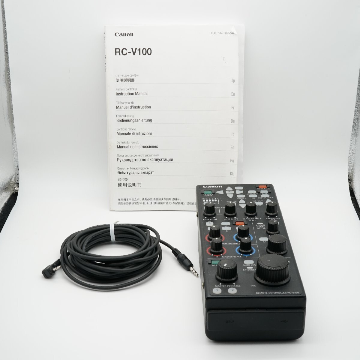 極上 Canon キヤノン RC-V100 リモートコントローラー あると嬉しい取説付！