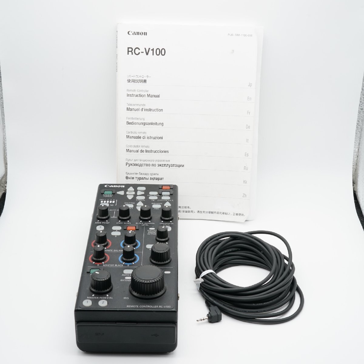 極上 Canon キヤノン RC-V100 リモートコントローラー あると嬉しい取説付！