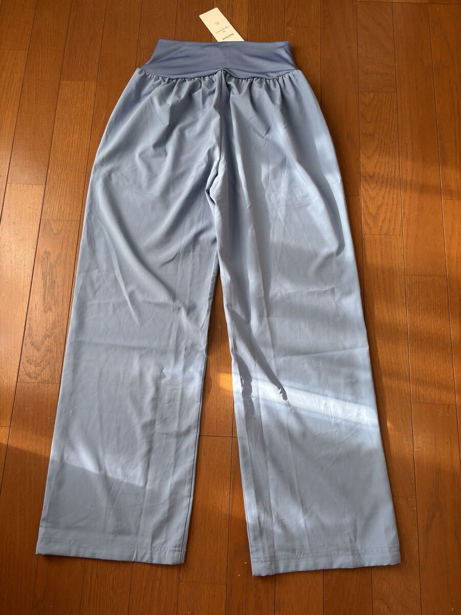 ★RealStone リアルストーン　軽量ストレッチ　ヨガウェア　リラックスロングパンツS　ブルー　新品8,250円　ヨガ　ピラティス