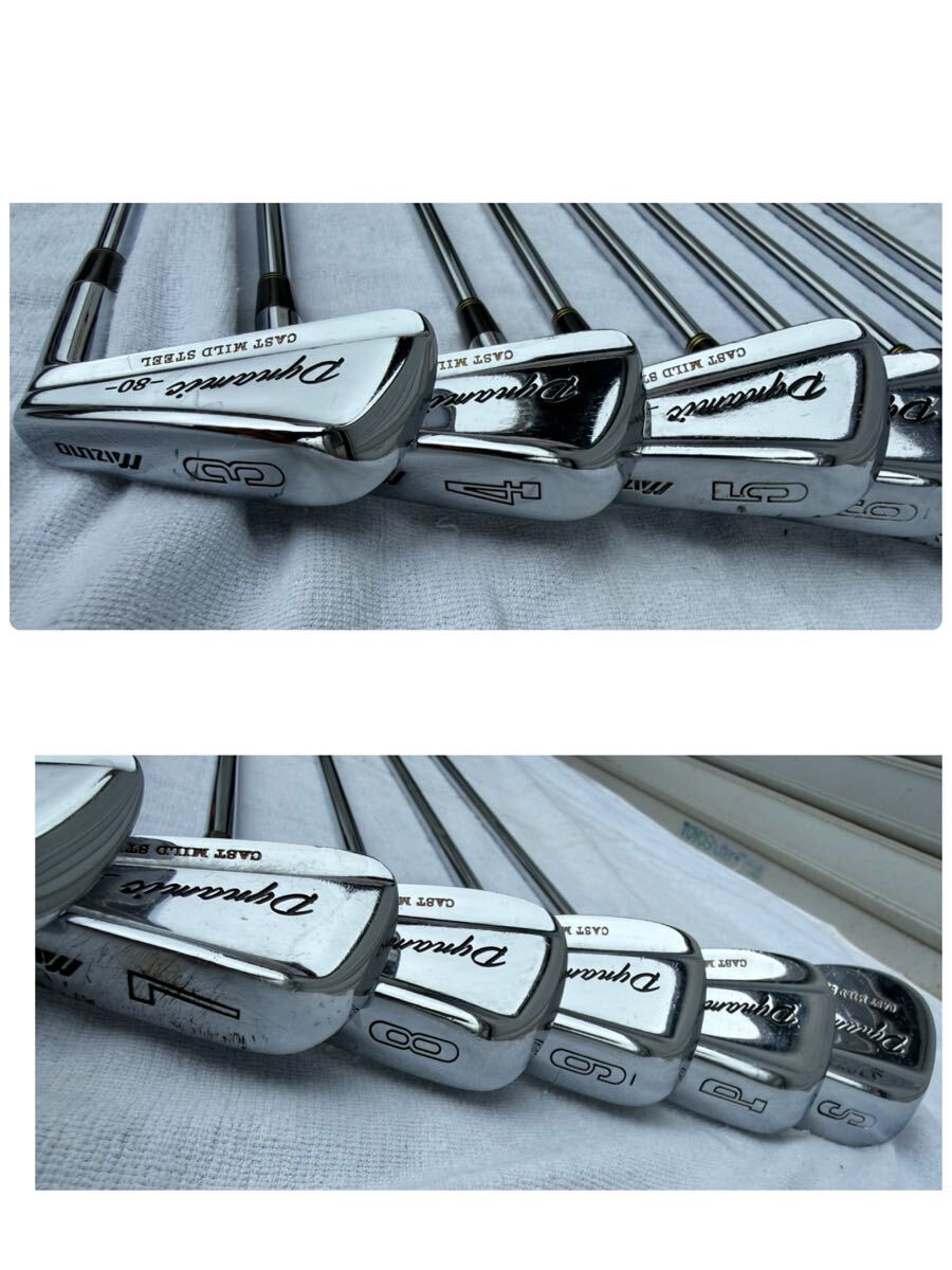 MIZUNO ミズノ Dynamicダイナミック80 アイアン3.4.5.6.7.8.9.S.P 9本セット アイアンセット